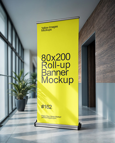 Roll-up Banner Mockup - Presentation mockup