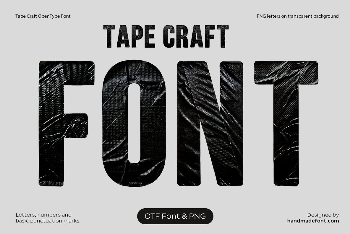 Tape Craft Font