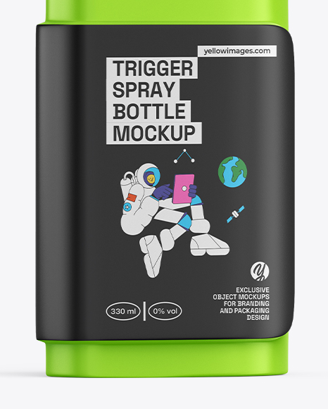 Matte Trigger Spray Bottle Mockup