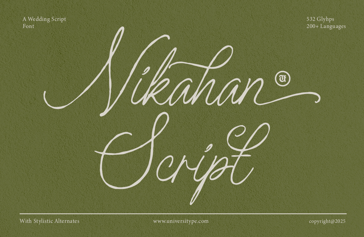 UT Nikahan Script - A Wedding Font
