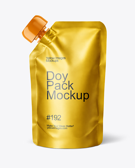 Metallic Doy Pack Mockup