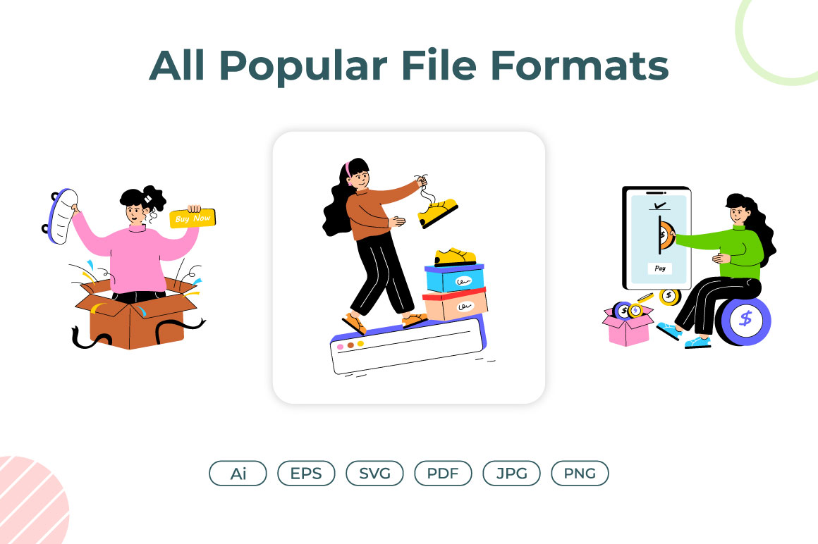 Shopping and E-commerce Illustrations