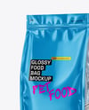 Glossy Food Bag Mockup