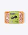 Plastic Tray With Meat Azu Mockup