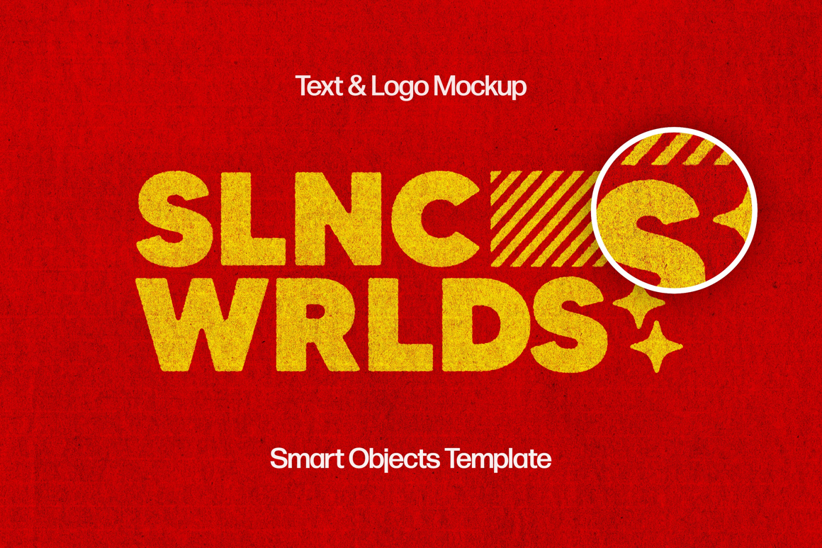 Vintage Press Text Template
