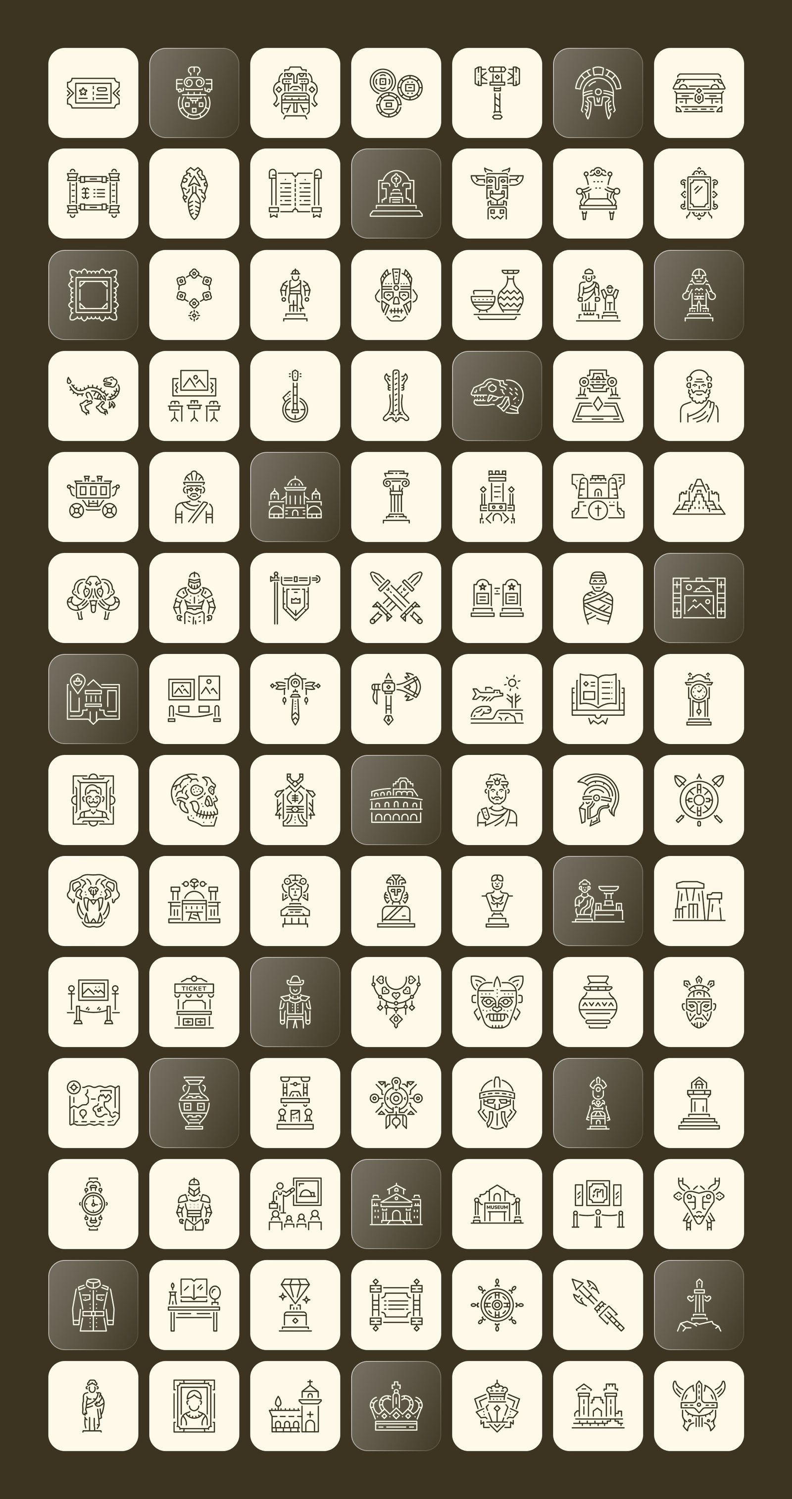 Museum Icon Set