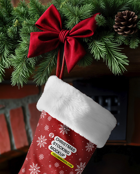 Christmas Stocking Mockup