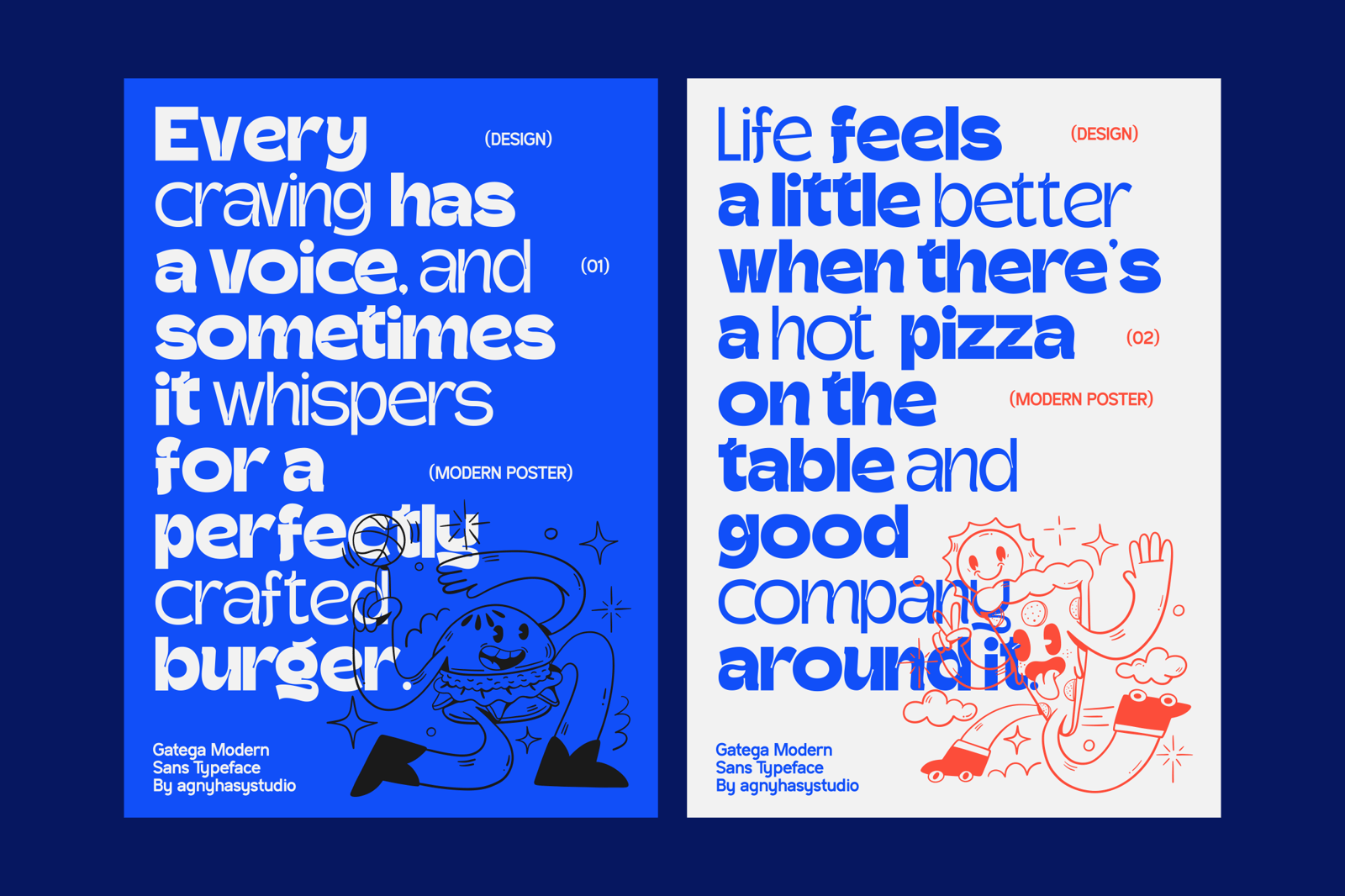 Gatega - Modern Inktrap Sans Family