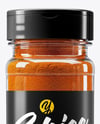 Plastic Spice Jar with Cayenne Pepper Mockup