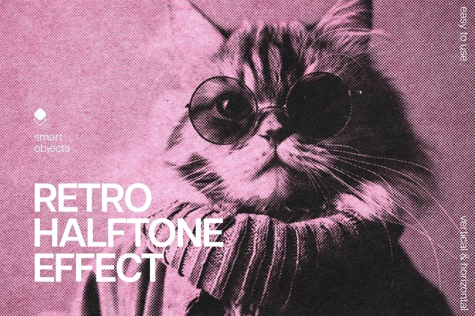 Retro Colorful Halftone Photo Effect