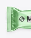 Matte Metallic Snack Package Mockup