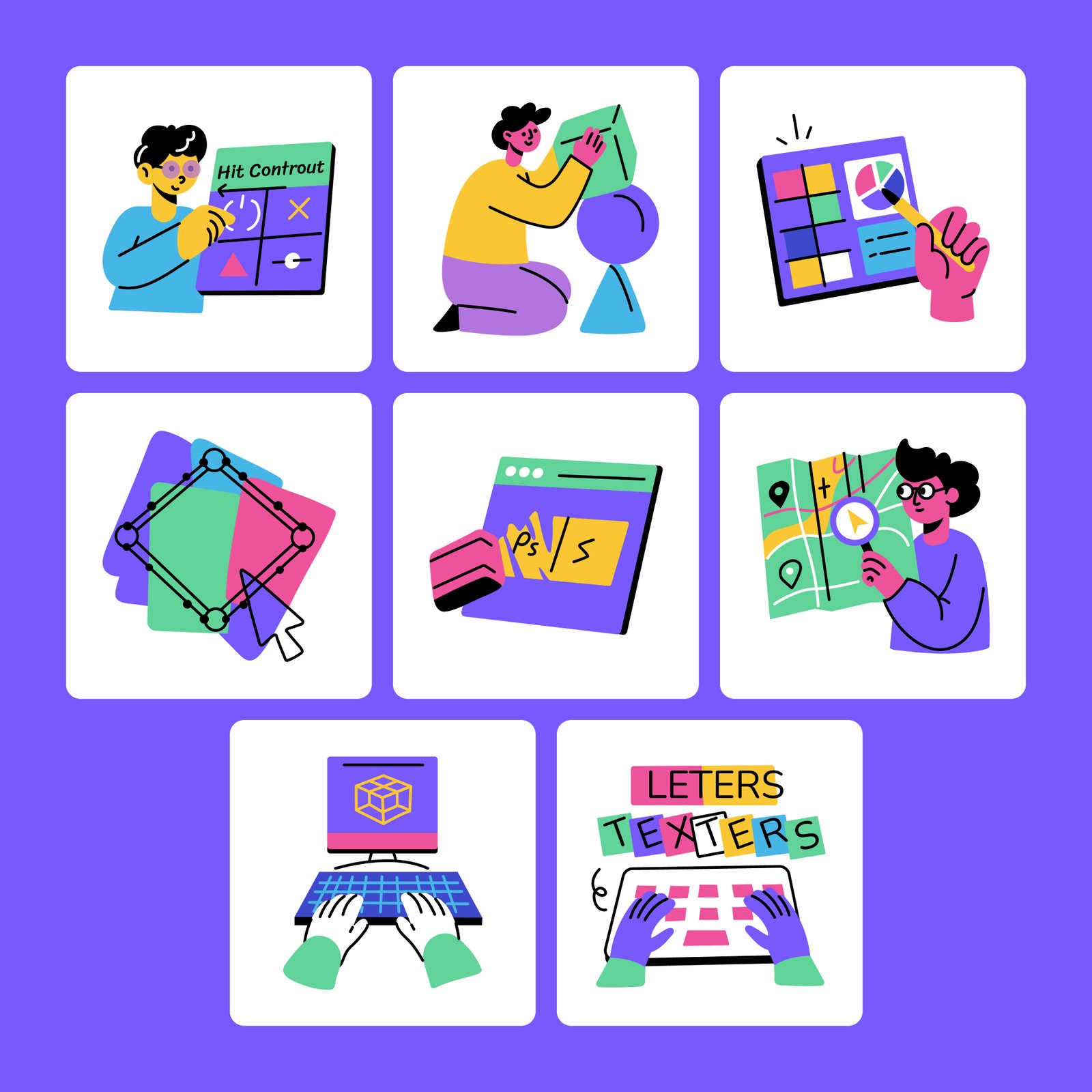 Creativity Illustrations Art Set