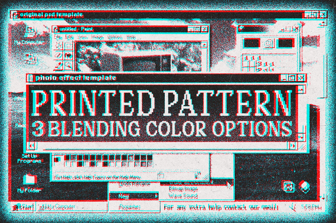 Printed Pattern Digital Effect