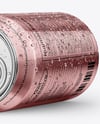 330ml Metallic Drink Cans with Condensation Drops Mockup