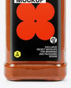 Plastic Square Spice Jar with Smoked Paprika Mockup