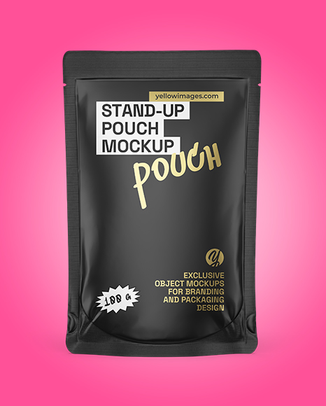 Matte Stand-up Pouch Mockup