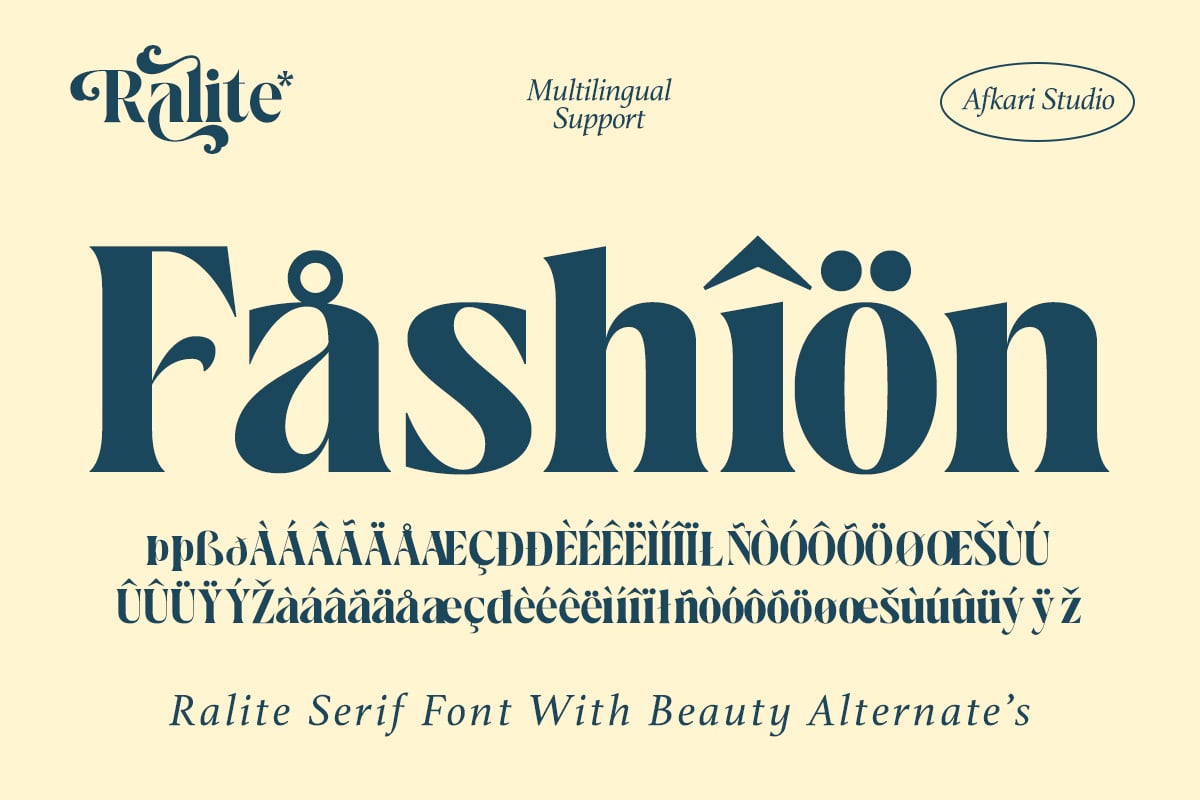 Ralite - Modern Serif Display Font