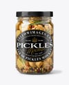 Jar with Pickled Champignons Mockup