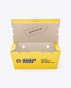 Opened Kraft Paper Food Box Mockup