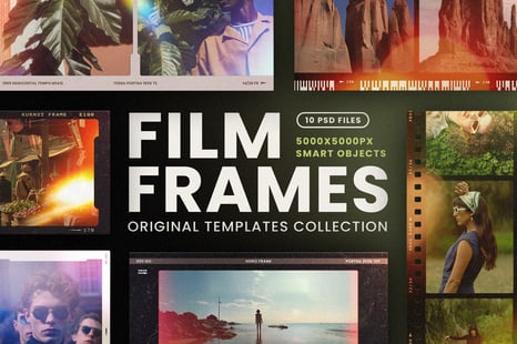 Film Frames Mockups - Stationery Mockups