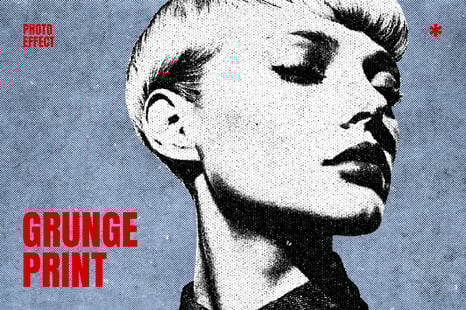 Grunge Halftone Photo Effect - Add-Ons