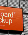 Street Billboard on a Wall Mockup