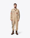 Man Wearing a Coverall Mockup