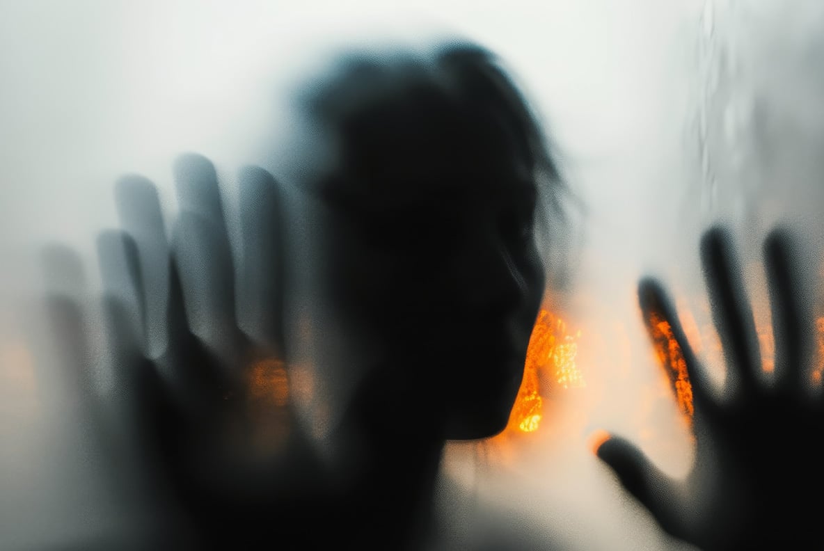 Blurred silhouettes