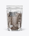 Stand-Up Pouch w/ Chia Seeds Mockup