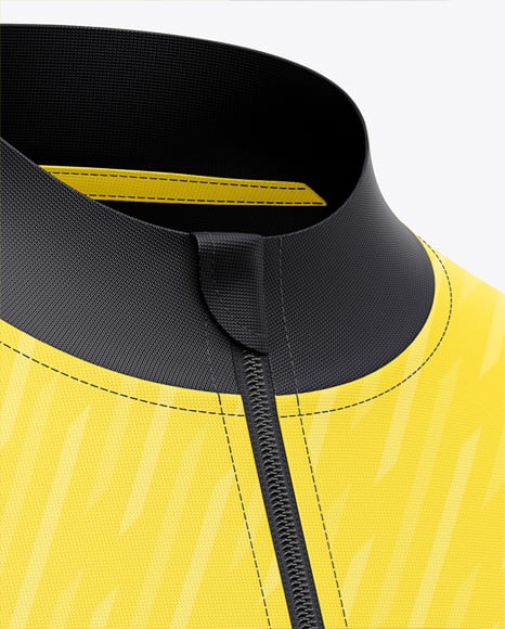 Full-Zip Long Sleeve Jersey Mockup