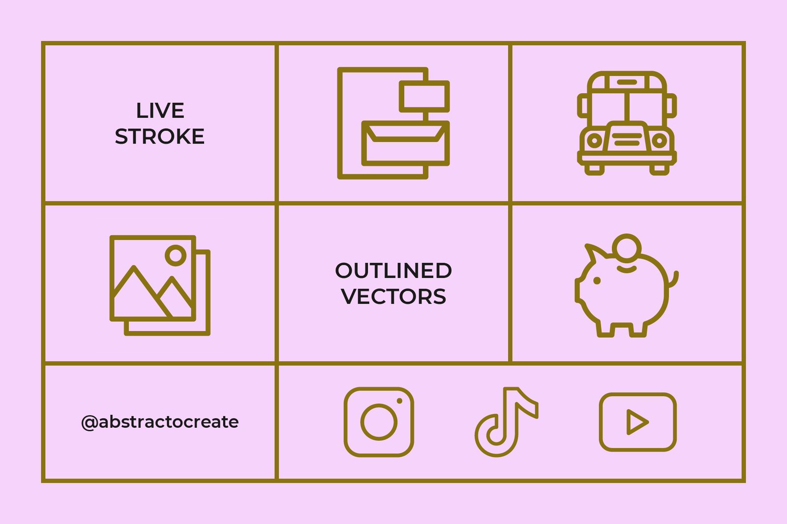 Mega Bundle: 500+ Vector Line Icons