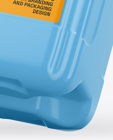 Transparent Plastic 5L Jerrycan Mockup