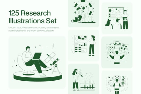 Research Illustration Set - Graphics