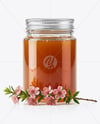 Glass Jar with Manuka Honey Mockup