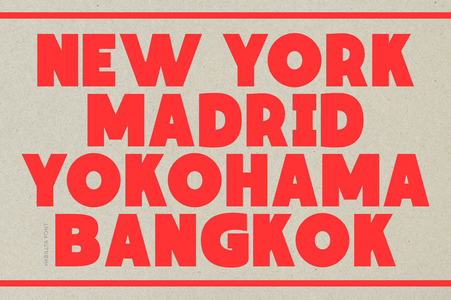 Habillta Display Font