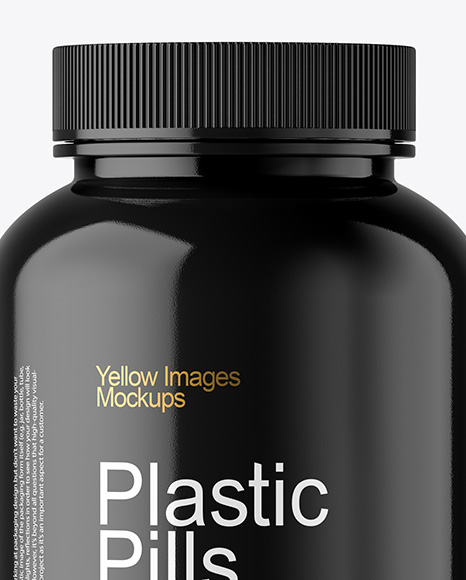 Glossy Pills Bottle Mockup