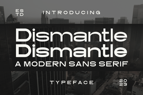Dismantle Font - Display product