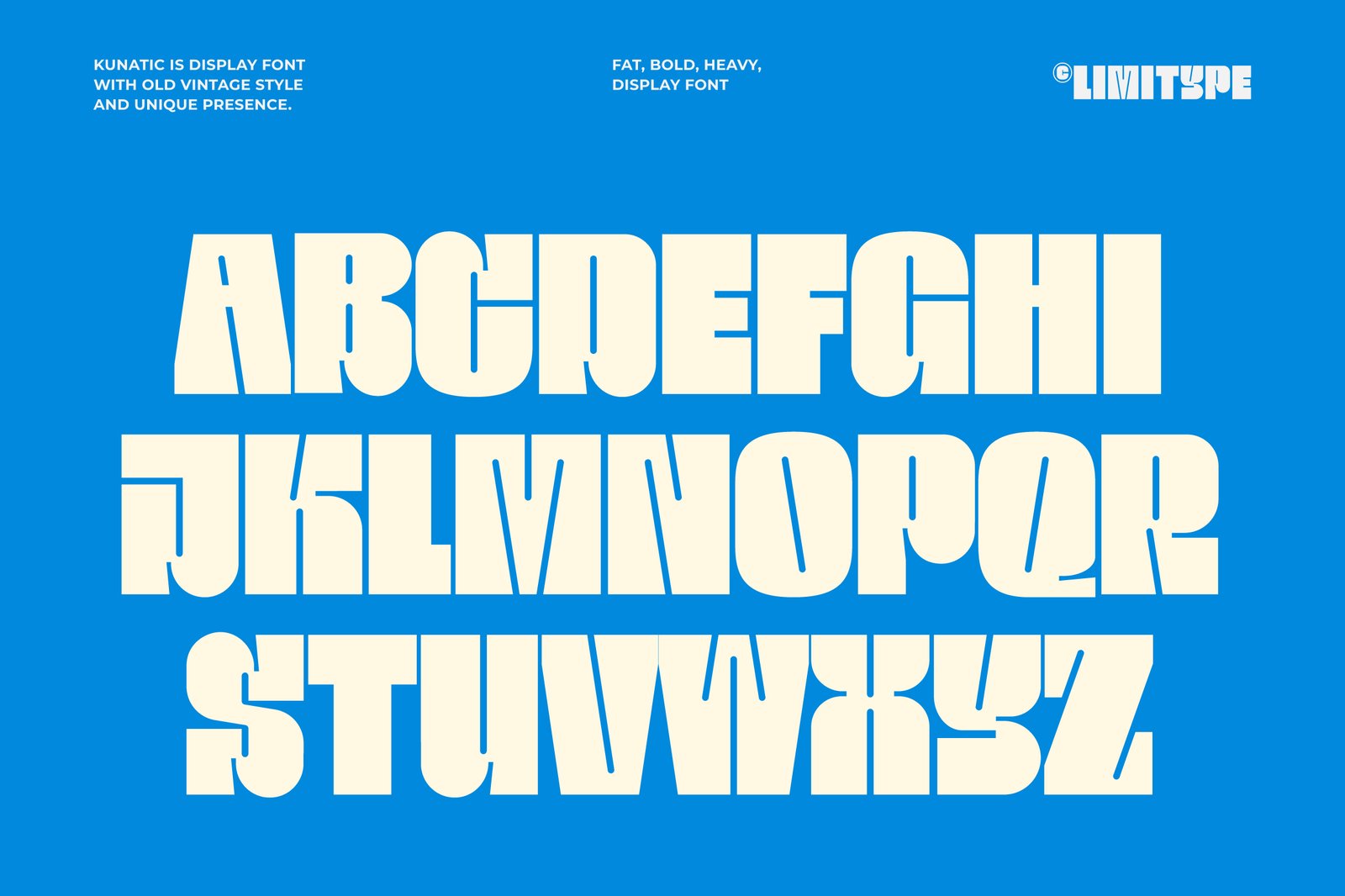 Kunatic - Retro Bold Font
