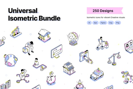 Universal Isometric Icons