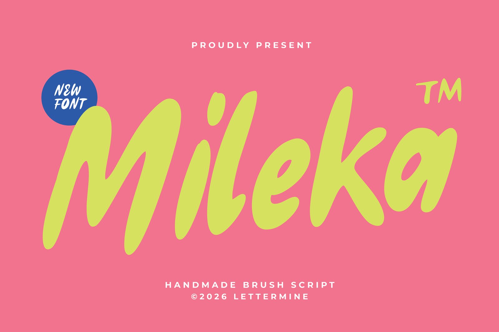 Mileka - Handmade Brush Script