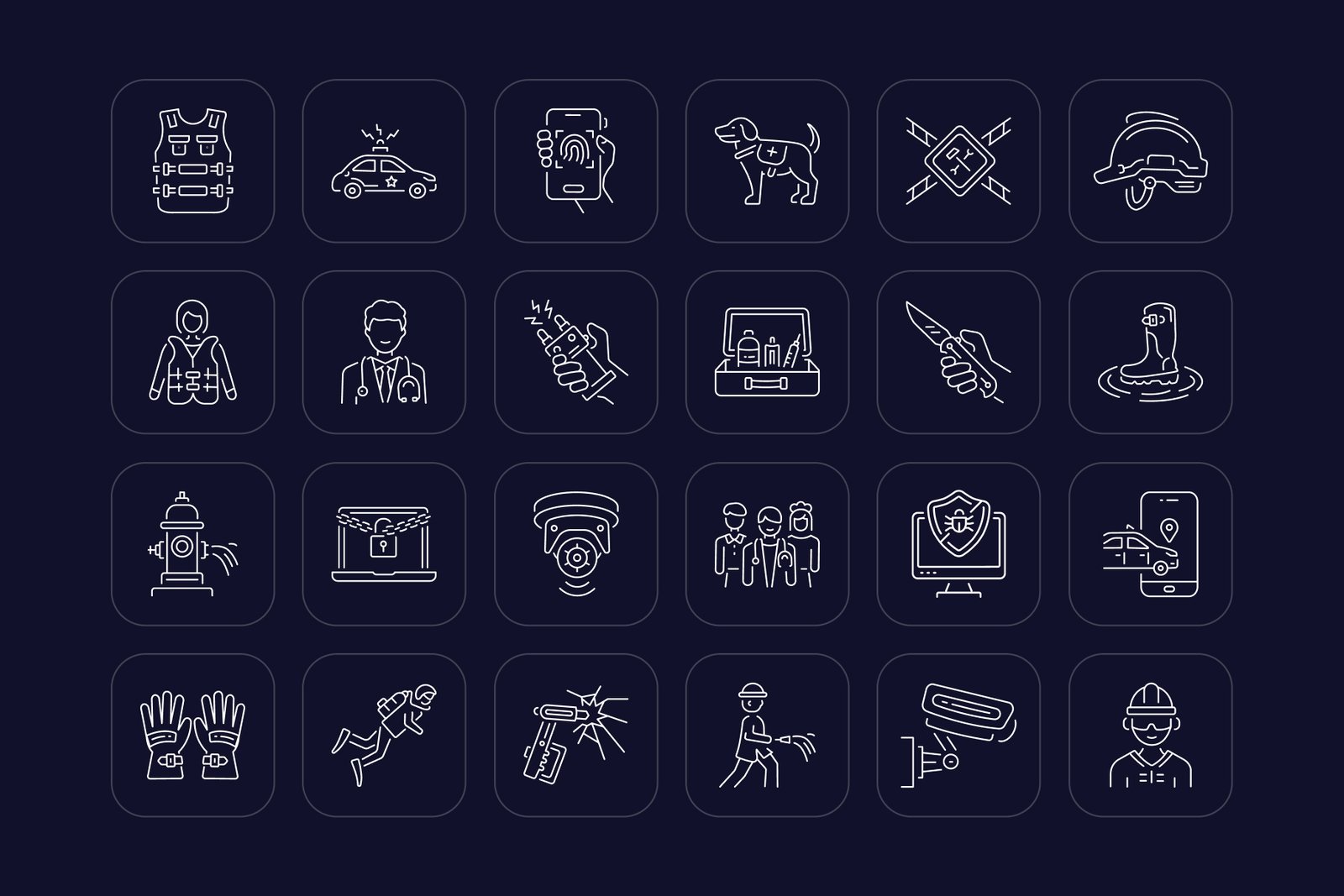 Security and Protection Icon Set