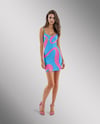 Young Woman Wearing Tight Short Dress Mockup