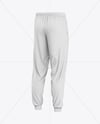 Men’s Pants Mockup - Back Half Side View