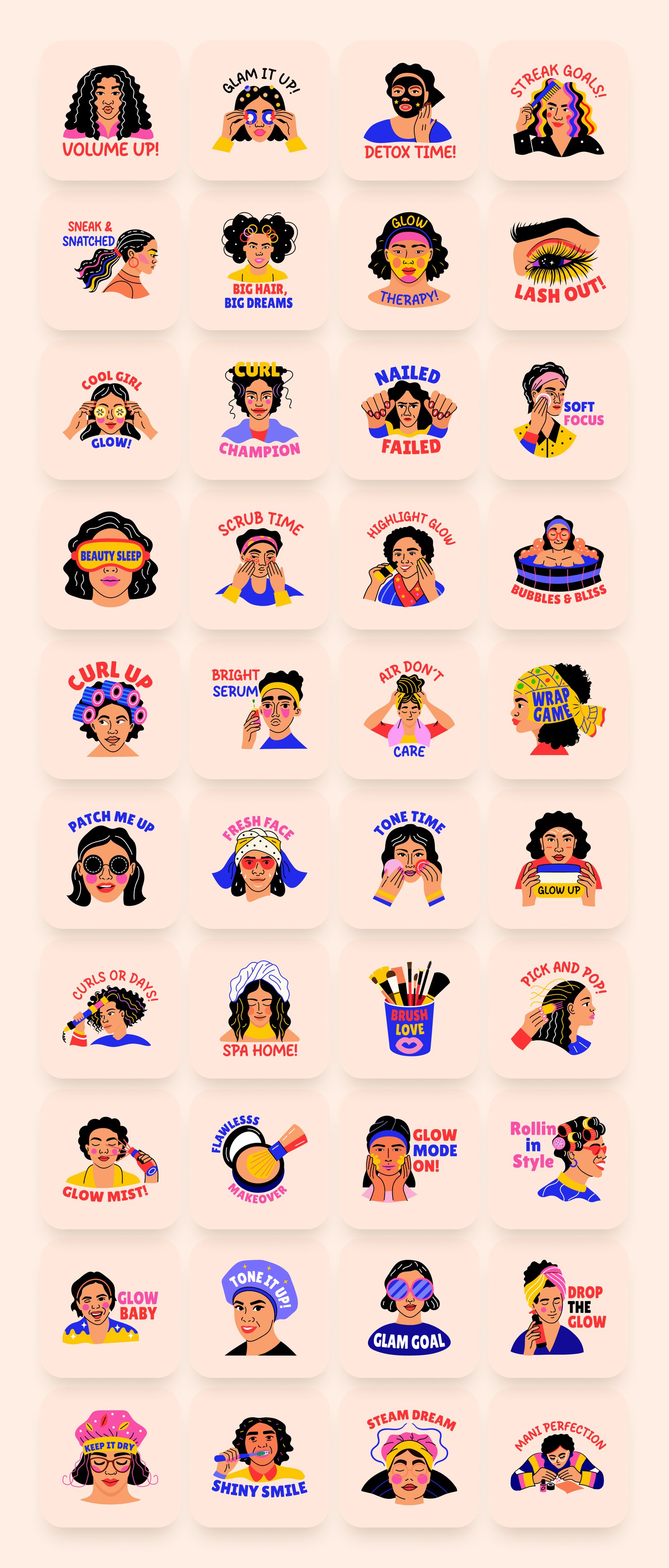 Beauty Stickers Art Set
