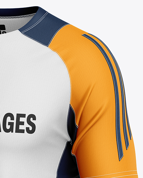 Training Short Sleeve Jersey Mockup - Half Side View