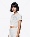 Woman Wearing Fitness Outfit Mockup