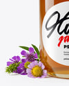 Glass Jar Wildflower Honey with Honeycomb