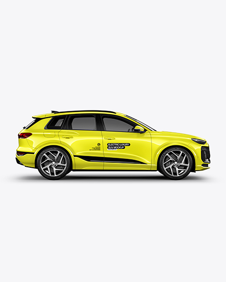 Electric Premium SUV Mockup - Side View - Vehicle wrap mockup