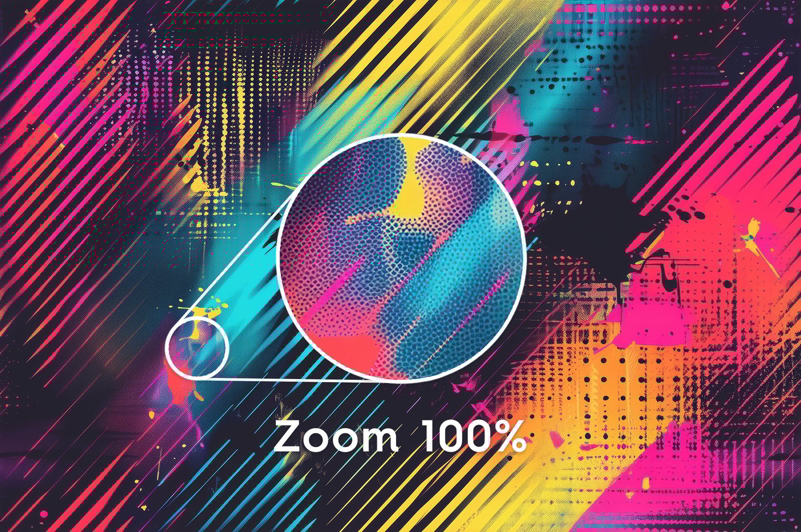 20 Vibrant Halftone Glitch Backgrounds