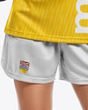 Female Soccer Goalkeeper Wearing Long Sleeve Jersey Mockup